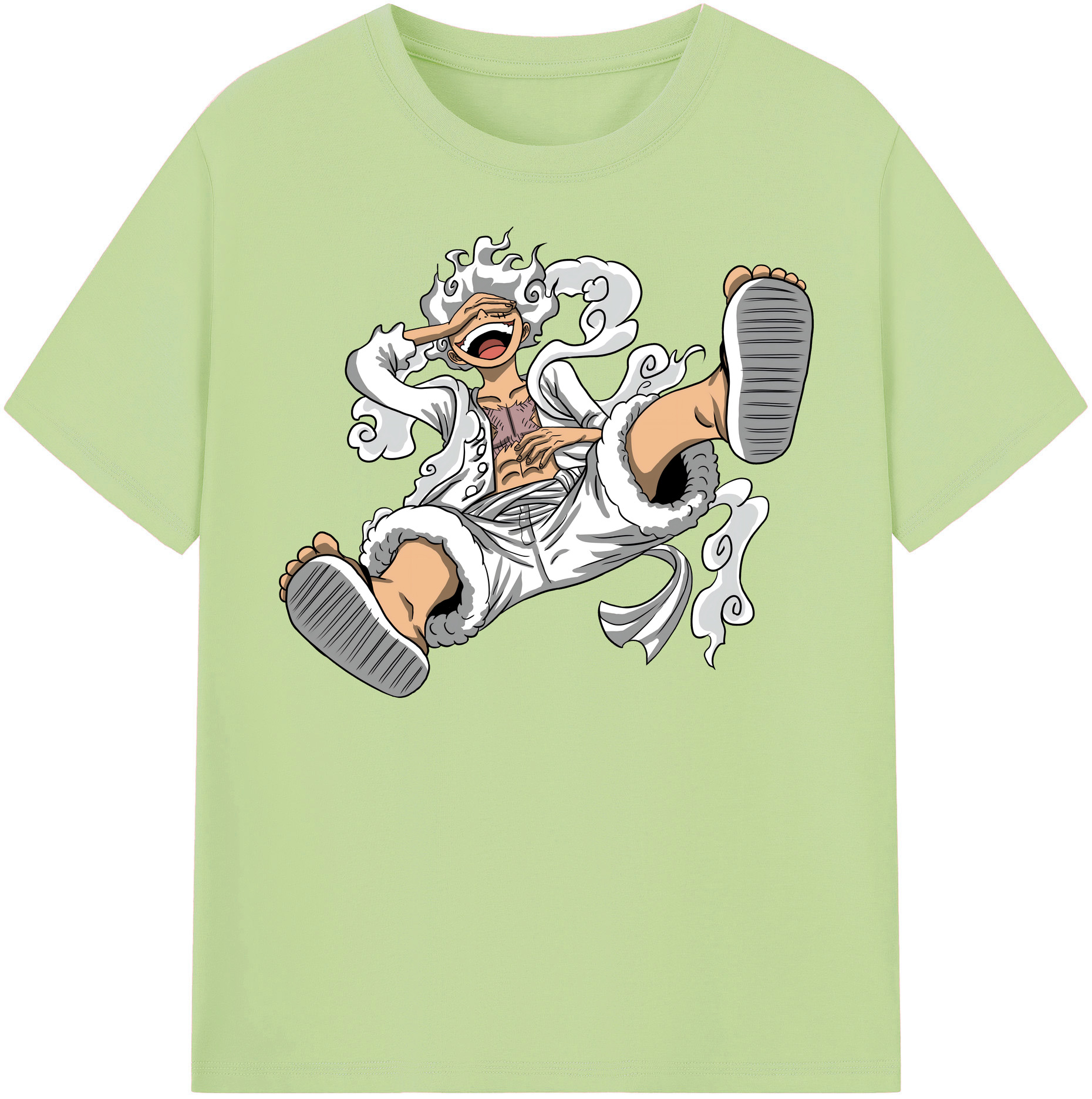 ワンピース モンキー・D・ルフィ ONE PIECE Monkey D. Luffy 綿100％半袖Tシャツ（フロントプリント）